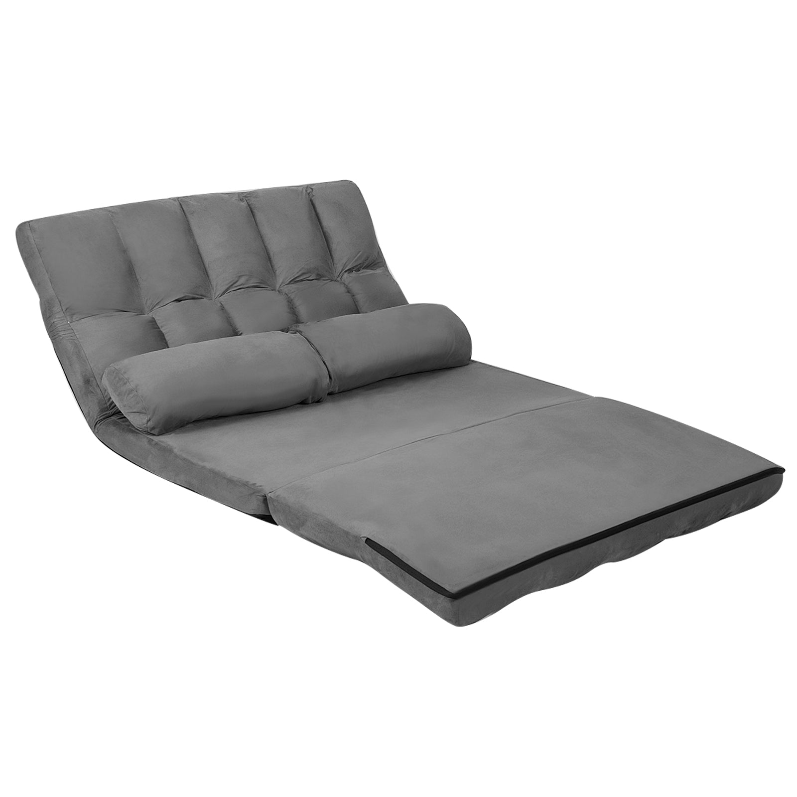 6-Position Foldable Floor Sofa Bed with Detachable Cloth Cover