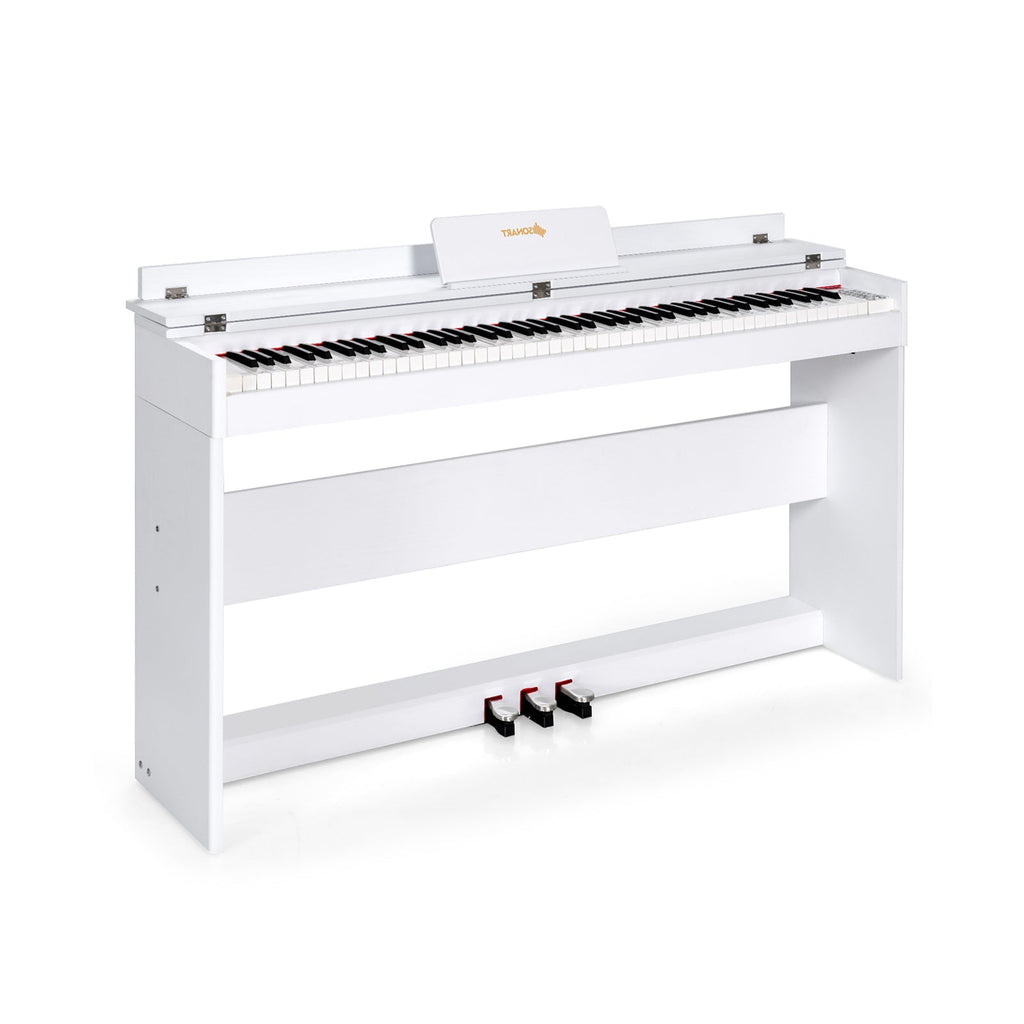 88 Key Full Size Electric Piano Keyboard with Stand 3 Pedals MIDI Function