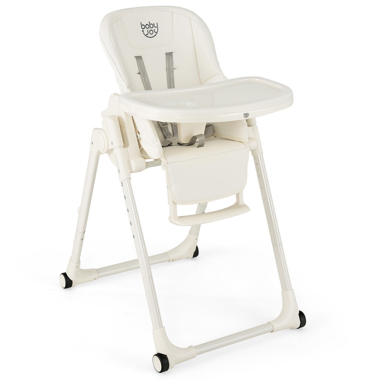 4-in-1 Baby High Chair with 6 Adjustable Heights