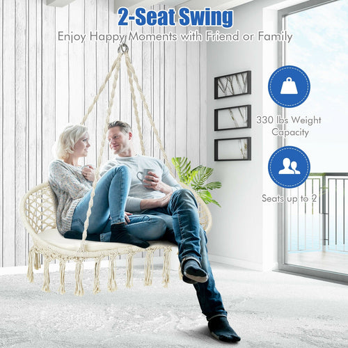 2 Person Hanging Hammock Chair
