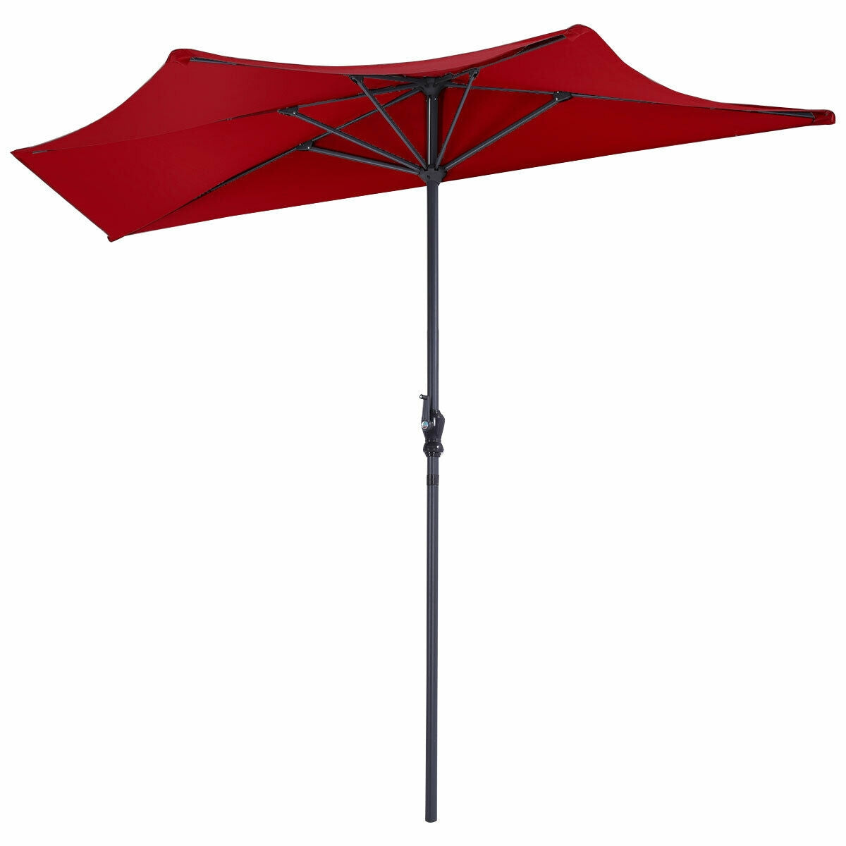 9Ft Patio Bistro Half Round Umbrella