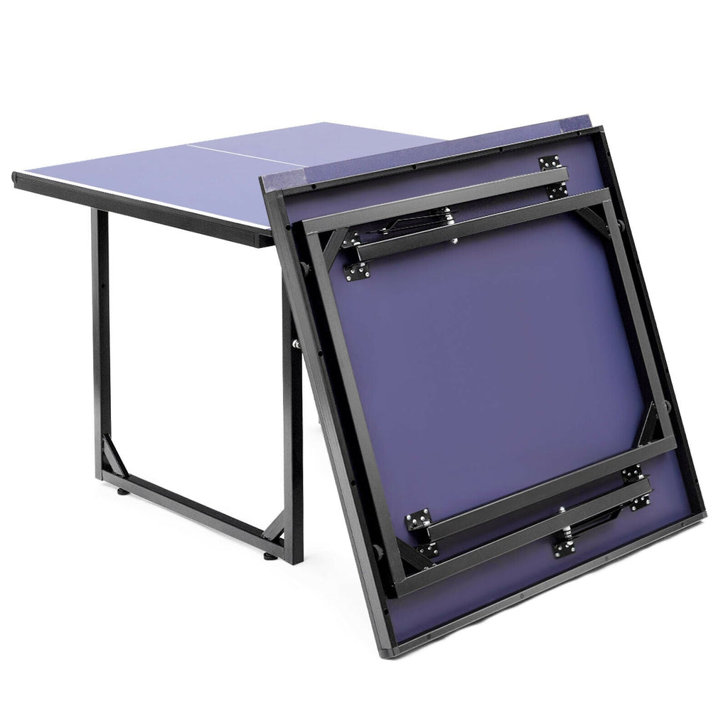 Multi-Use Foldable Midsize Removable Compact Ping-pong Table