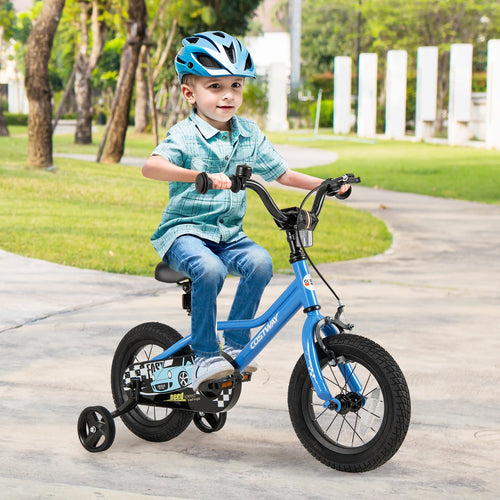 14 Inch Kids Bike with Removable Training Wheels for Aged 3-5 Years Old