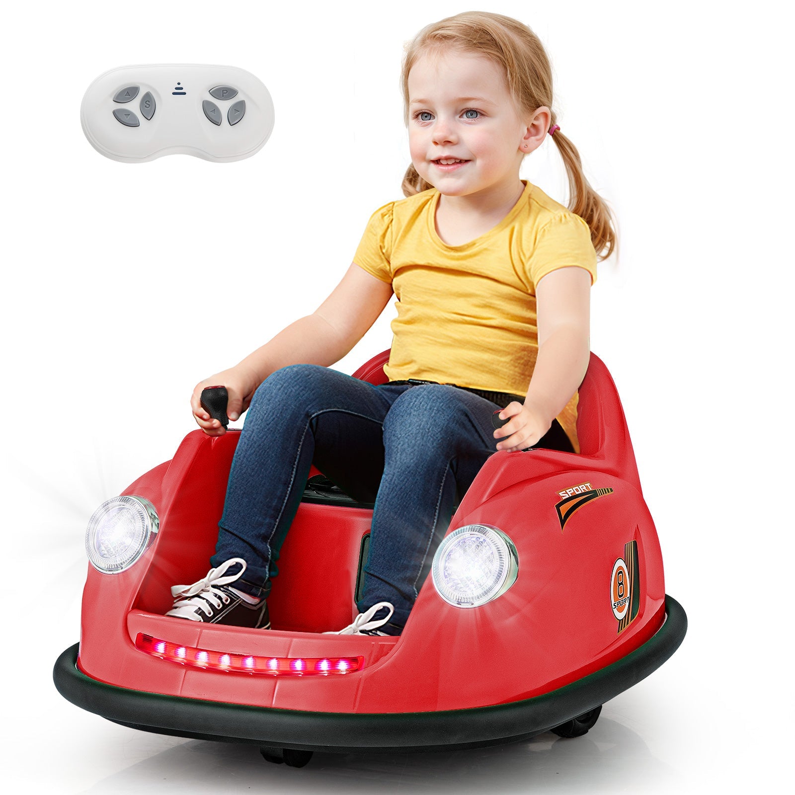 12V Electric Kids Ride on Bumper Car Battery Powered Bumping Car with Remote Control