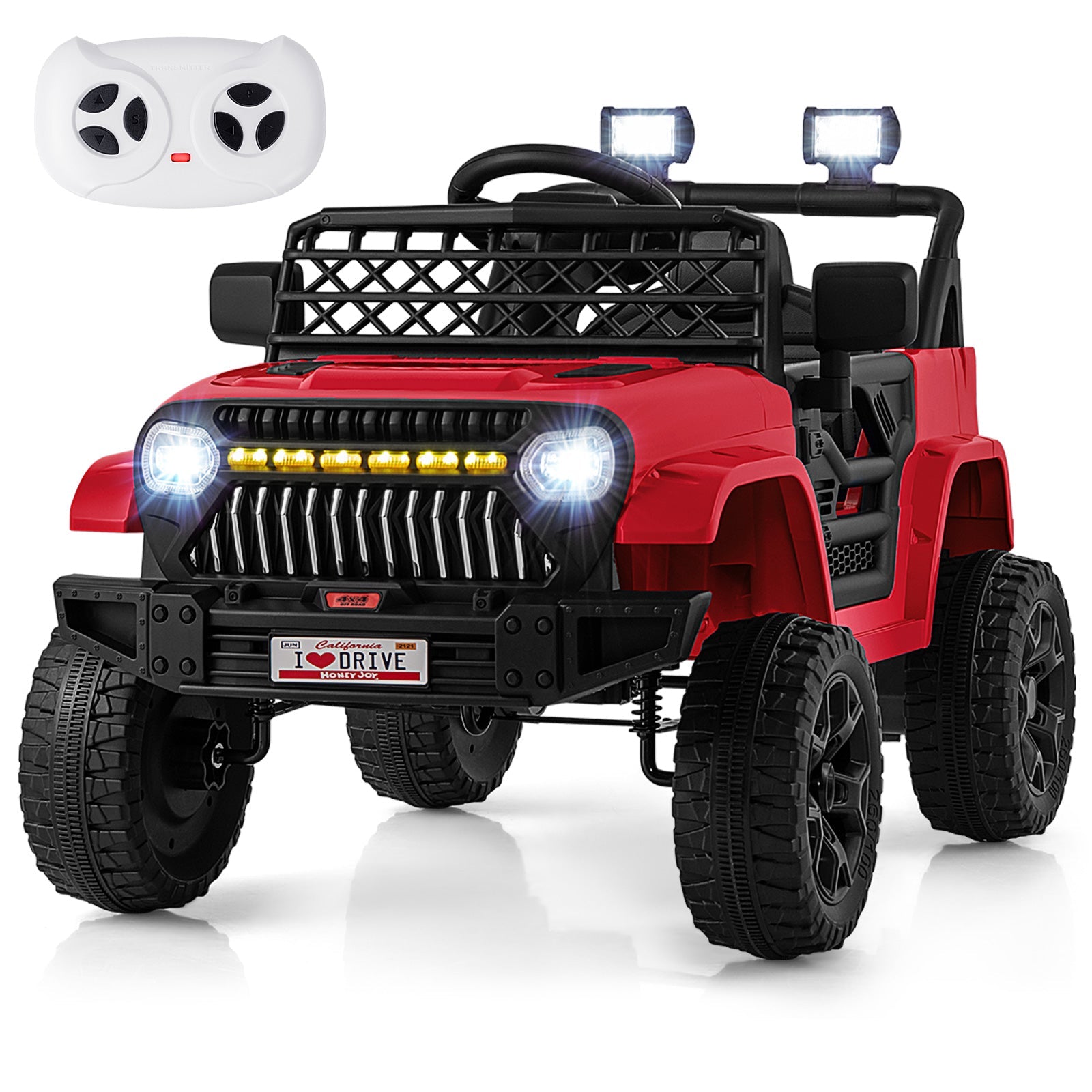 12V Kids Ride on Truck Car with Parental Remote and Music Player