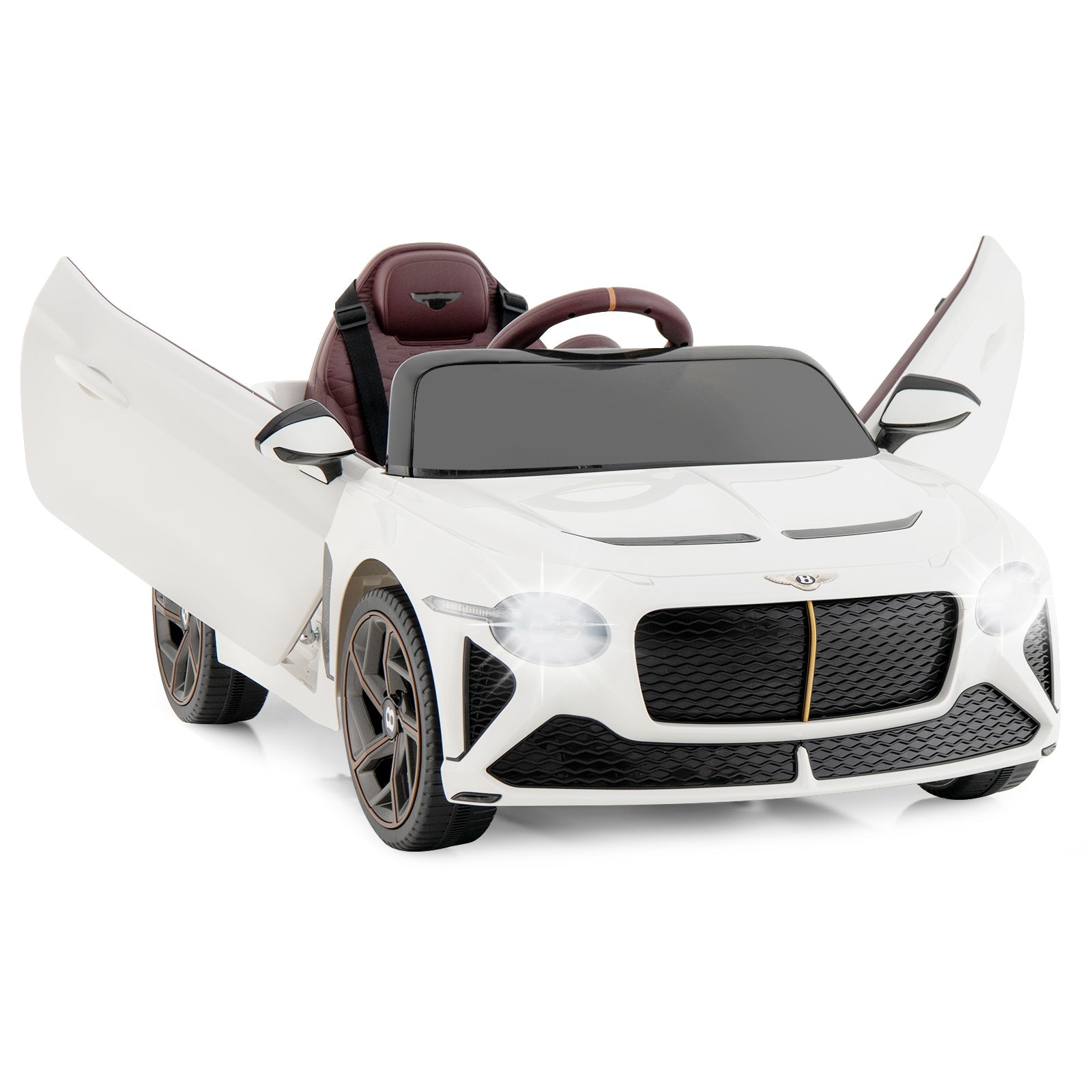 12V Powered Car Kids Ride-on Racer Car Licensed Bentley Bacalar