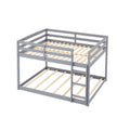 Full Over Full Bunk Bed Low-to-ground Bunk Bed