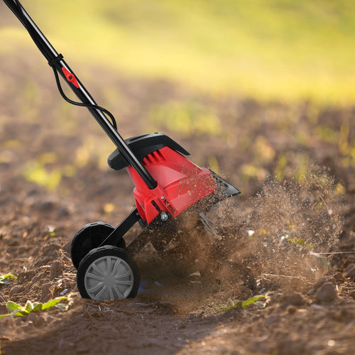 17-Inch 13.5 Amp Corded Electric Tiller and Cultivator 9-Inch Tilling Depth