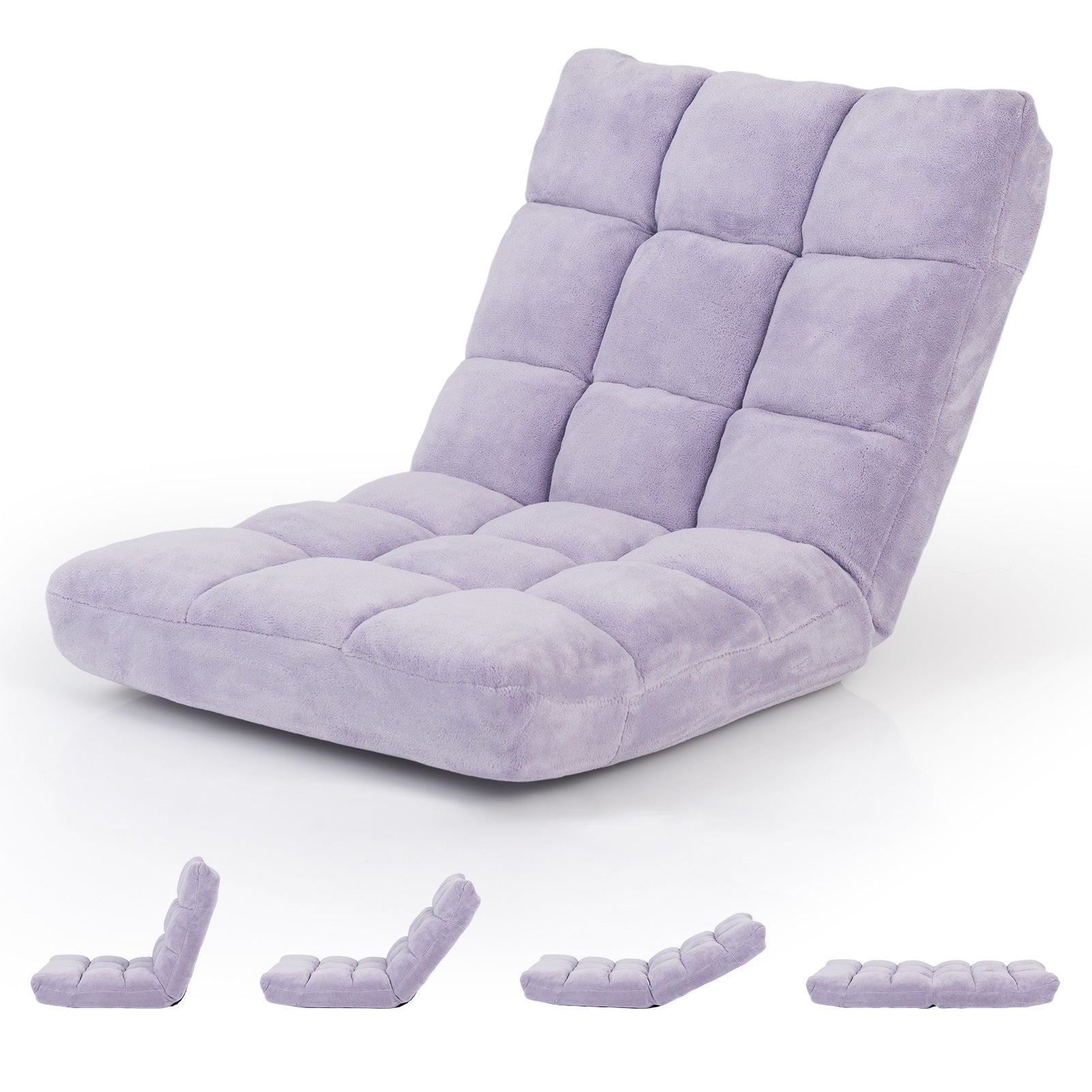 Adjustable 14-position Cushioned Floor Chair