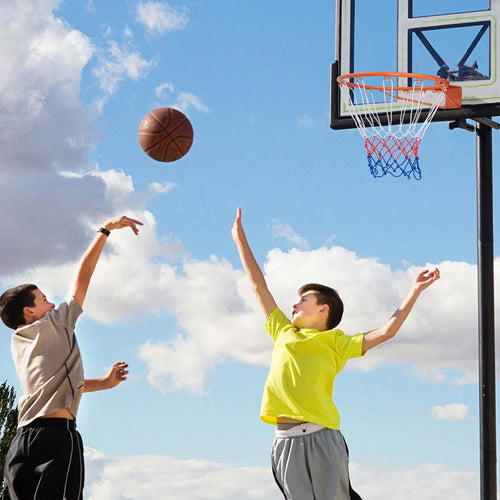 15 Inch Basketball Rim Goal Replacement with All Weather Net and Mounting Hardware