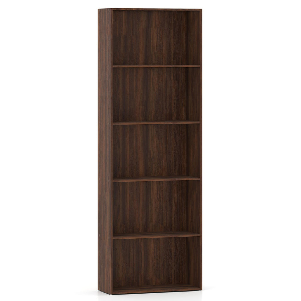 5-Shelf Storage Bookcase Modern Multi-Functional Display Cabinet