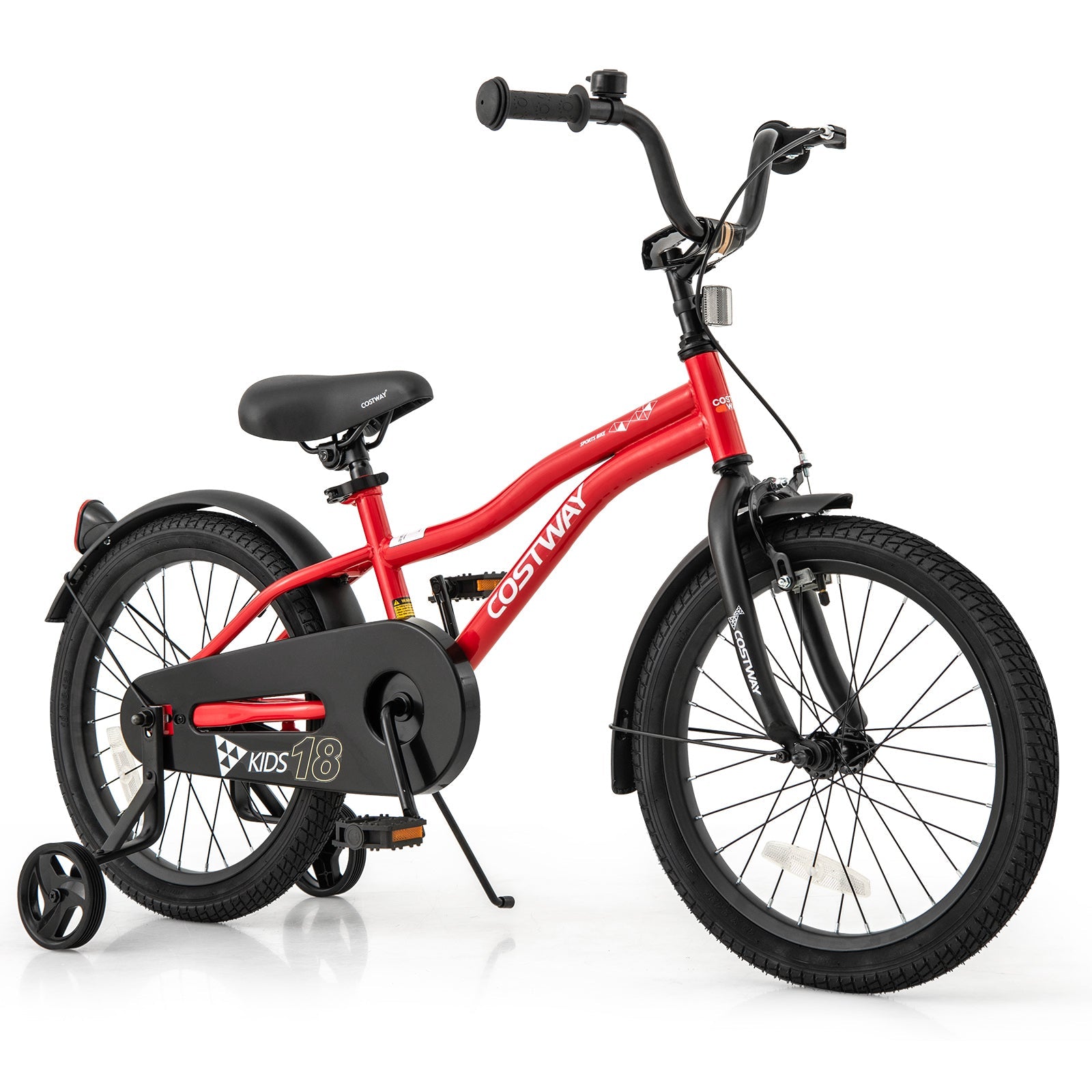 14 Inch Kids Bike Adjustable Bicycle with Reflectors and Bell for 3-5 Years Old