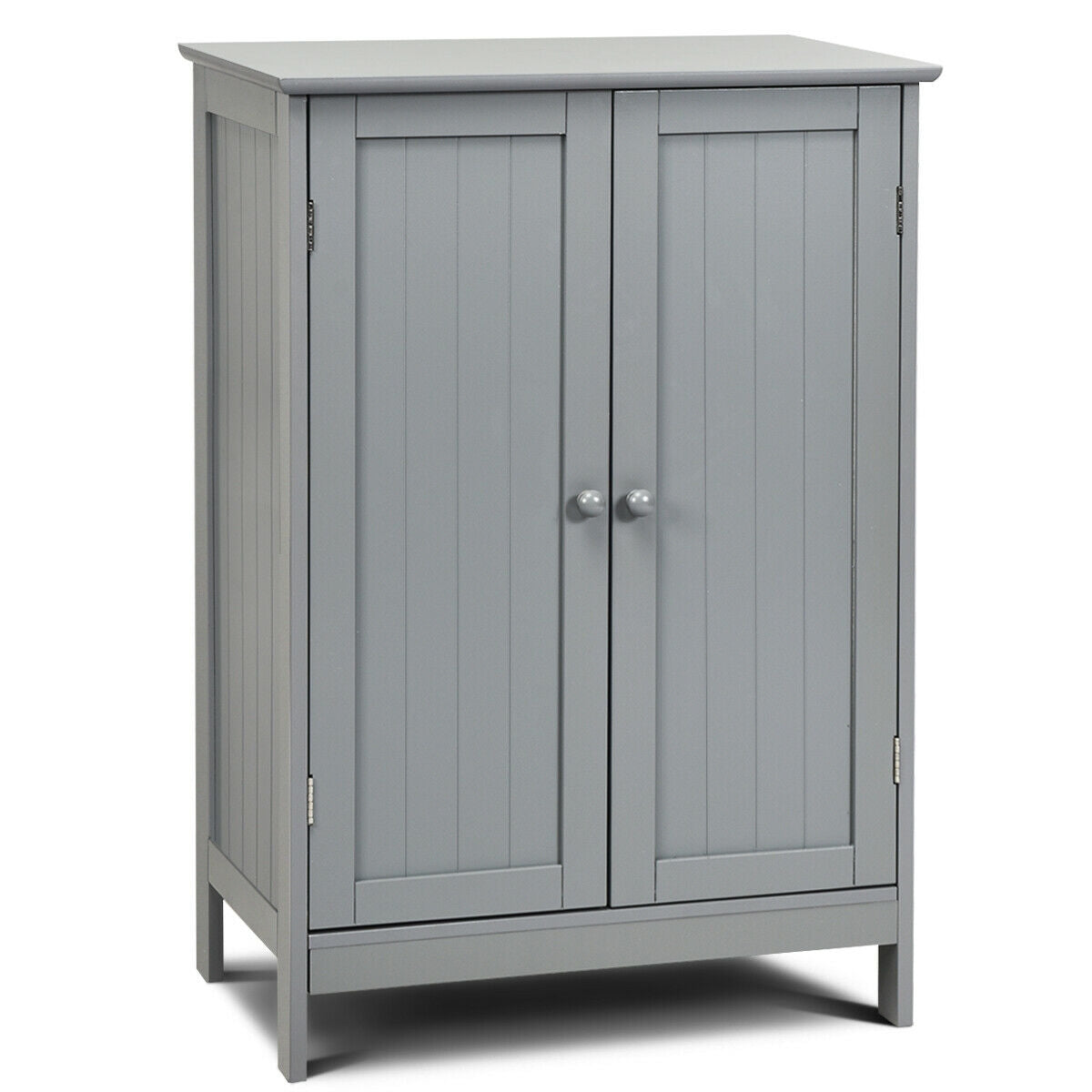 Bathroom Floor Storage Double Door Cupboard Cabinet