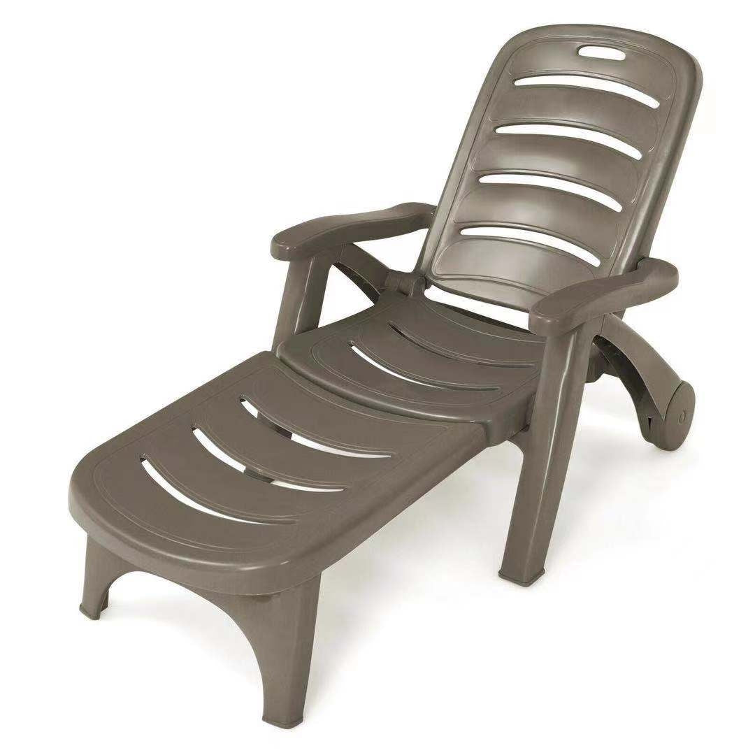 5 Position Adjustable Folding Lounger Chaise Chair