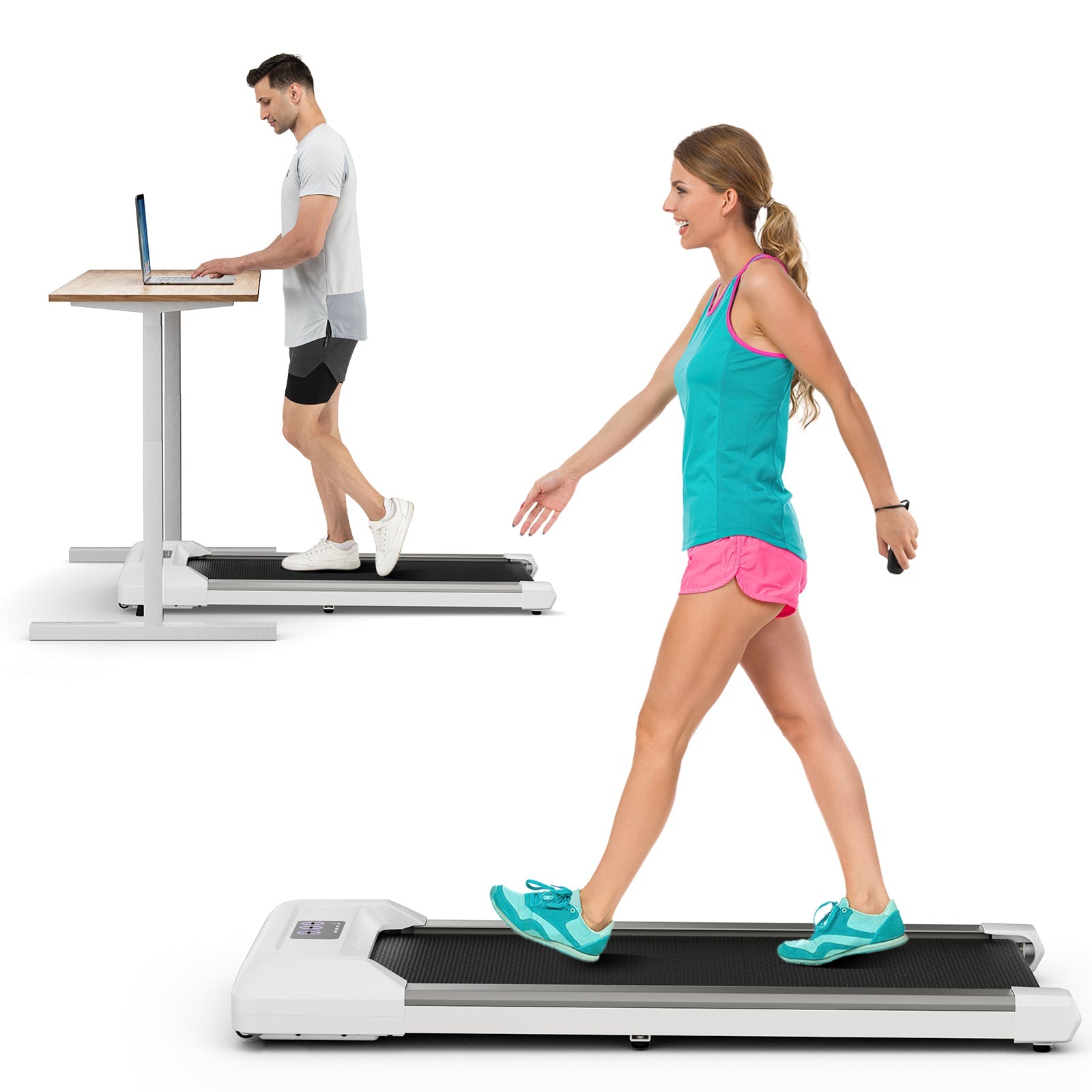 2.25 HP Walking Pad with LED Display and Remote Control
