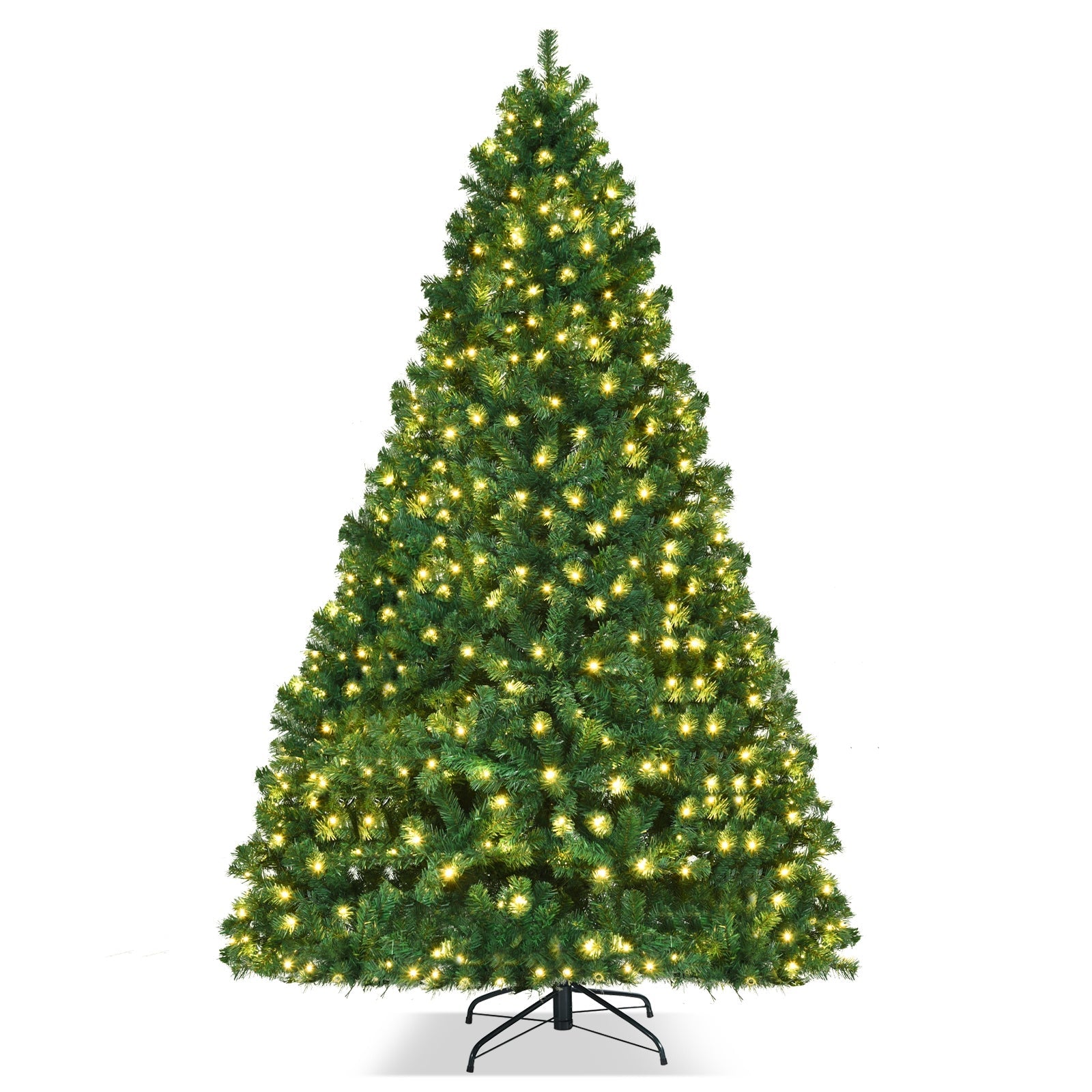 7 Feet PVC Artificial Christmas Tree with LED Lights