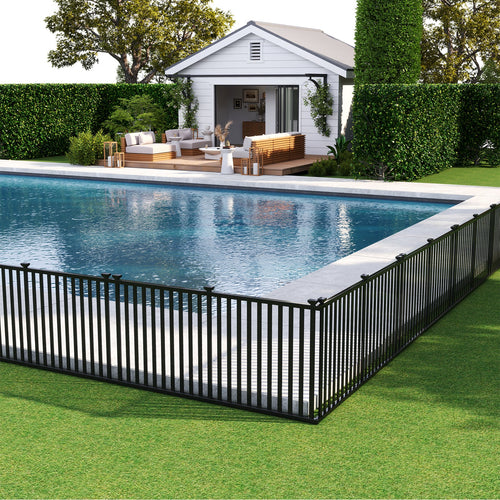 2 Piece 80 x 51 Inch Vinyl Picket Fence for Garden