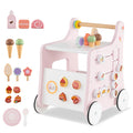 2-in-1 Baby Walker with Storage and Ice Creams for 1+ Years Old
