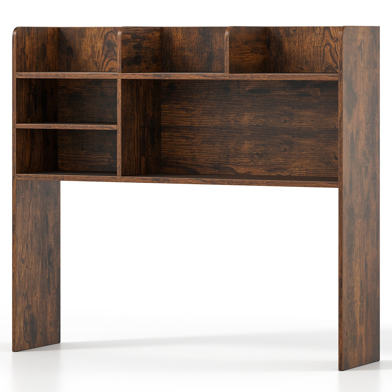 Desktop Bookshelf Countertop Storage Hutch with 6 Shelves