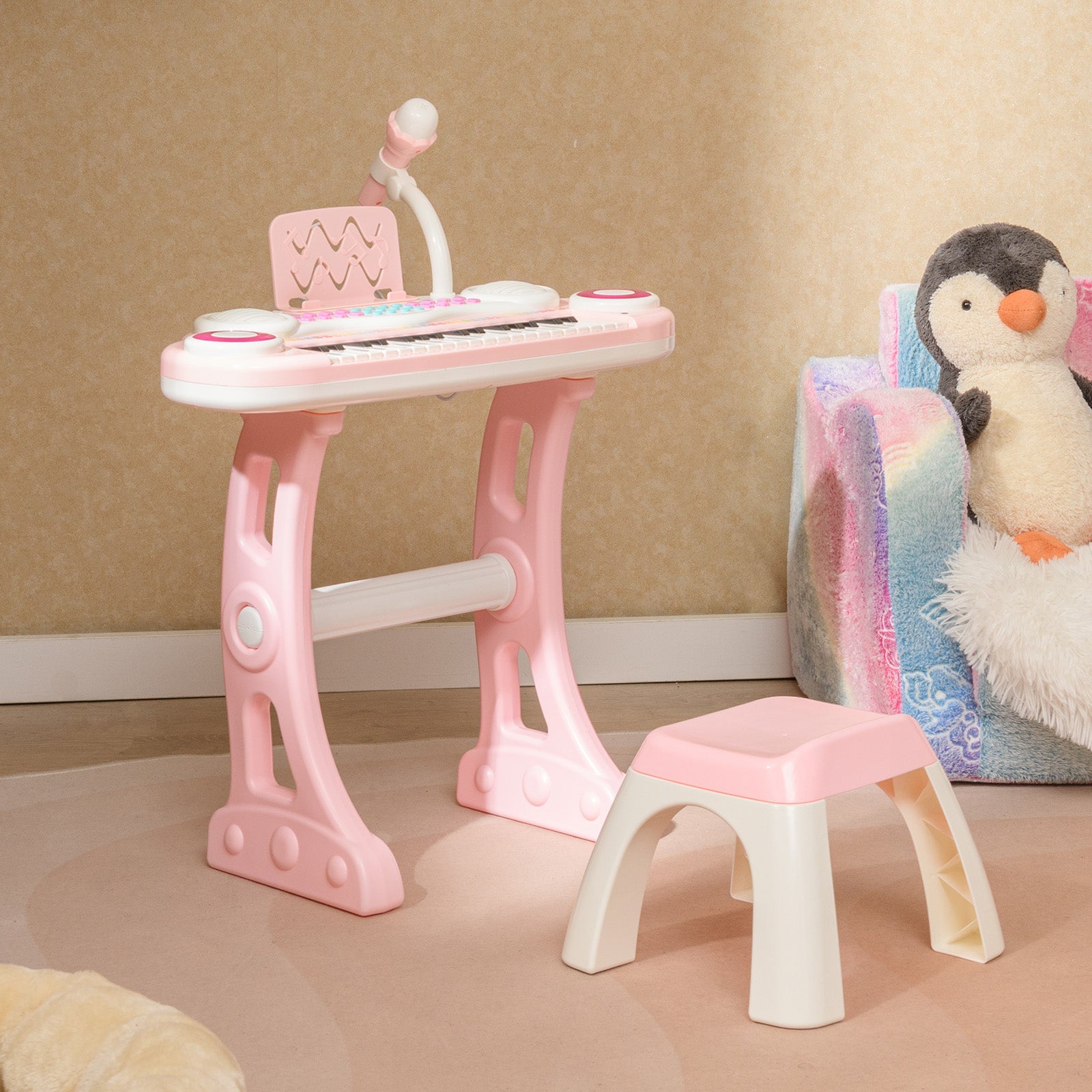 37-key Kids Electronic Piano Keyboard Playset