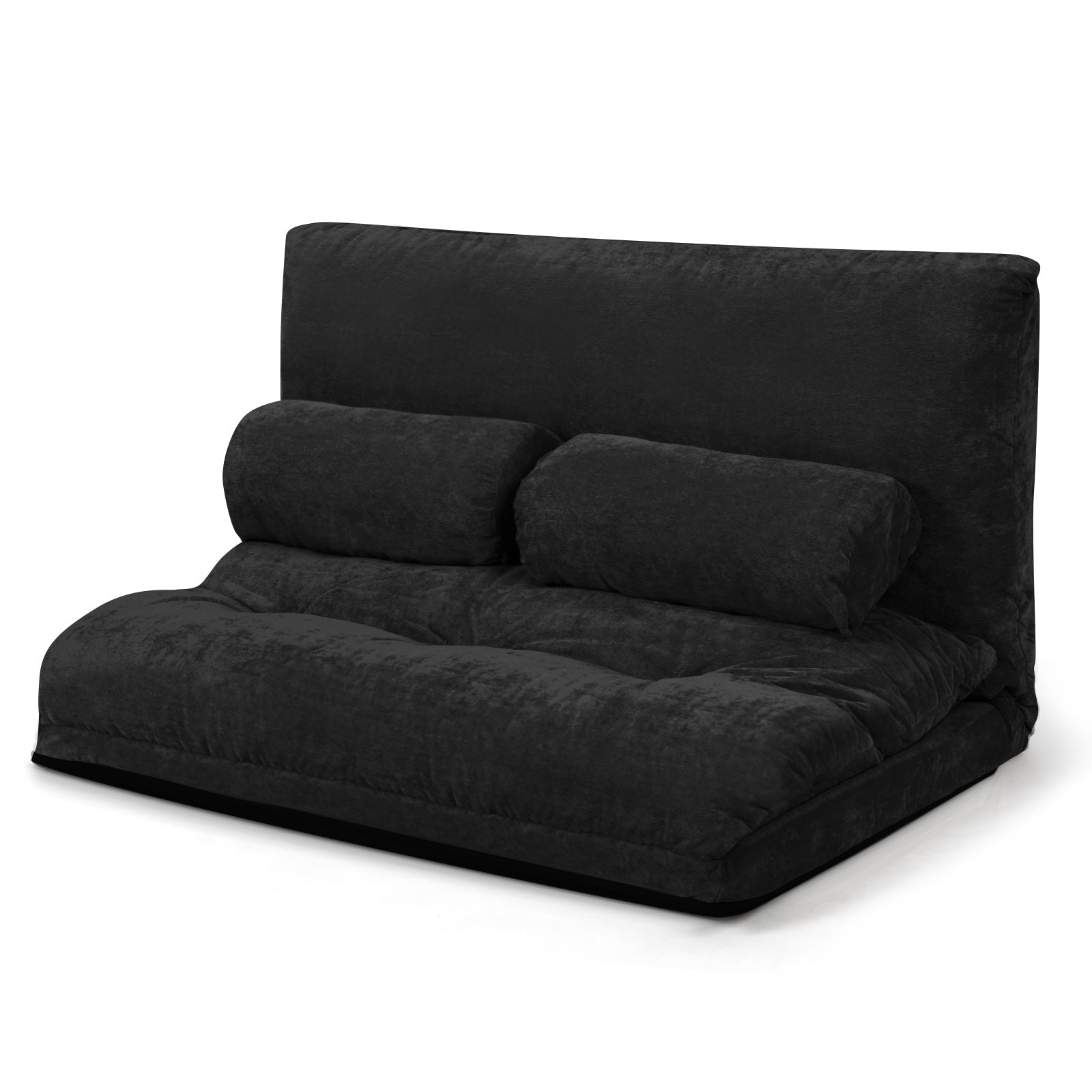 6-Position Adjustable Sleeper Lounge Couch with 2 Pillows