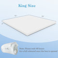 3 Inch Gel-Infused Memory Foam Mattress Topper with Removable Cover