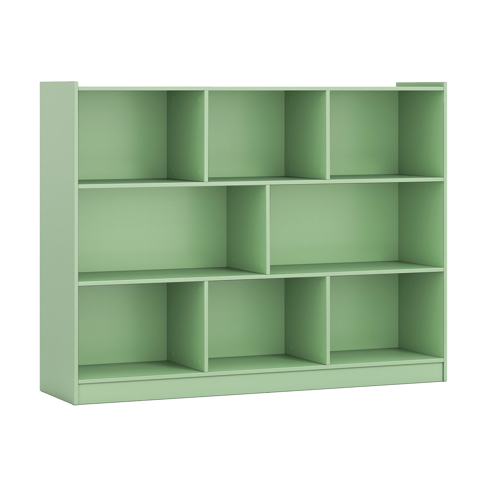 3-Tier Open Bookcase 8-Cube Floor Standing Storage Shelves