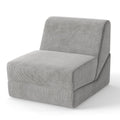 3-in-1 Folding Sofa Bed with Washable Zippered Cover-Gray
