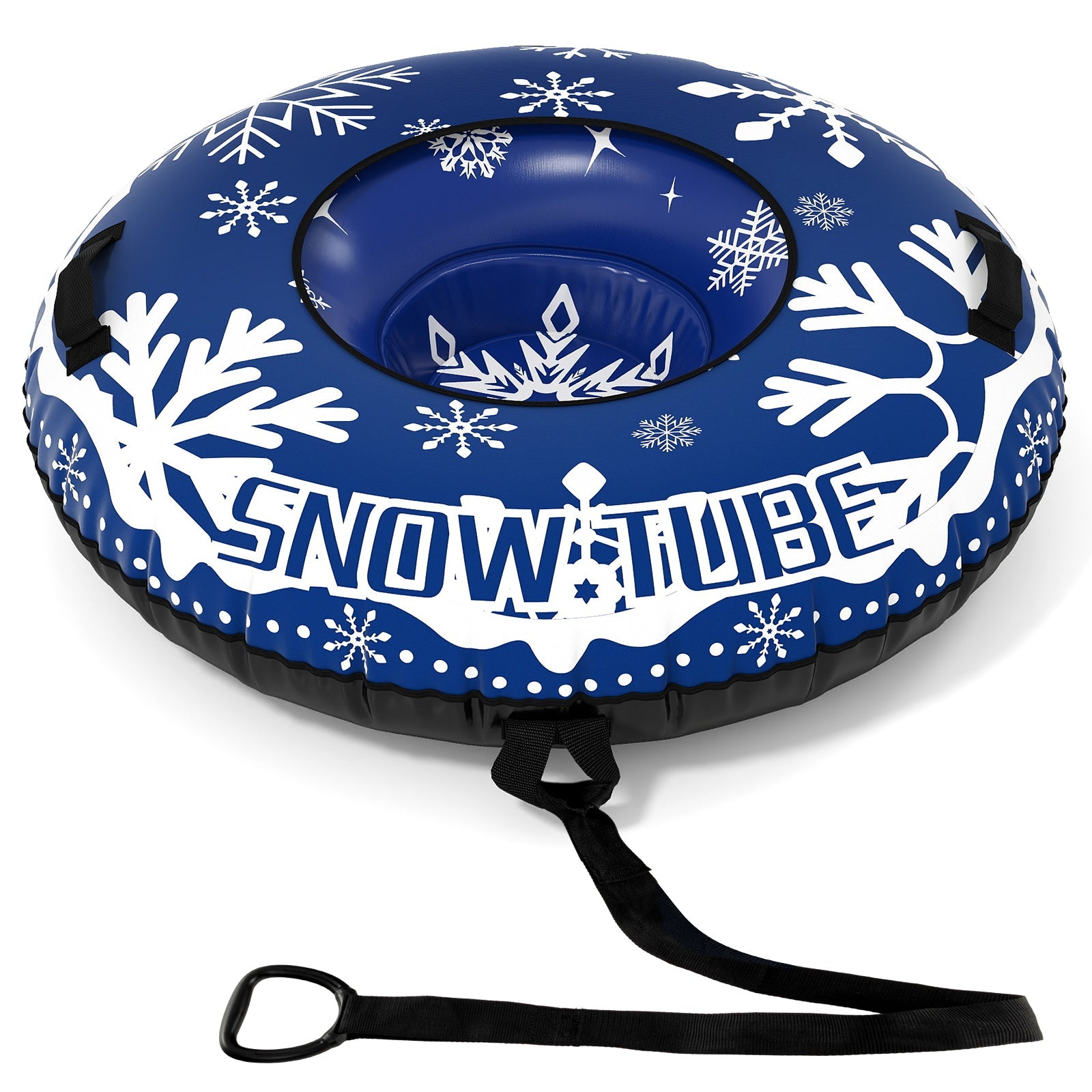42" Heavy-duty Inflatable Snow Tube with Detachable Tow Strap