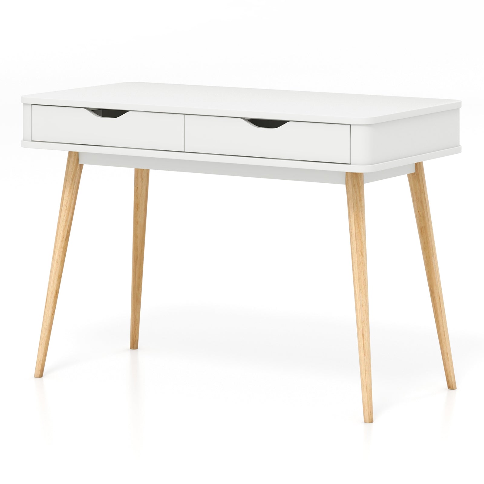 43.5 Inch Computer Desk with 2 Drawers for Small Spaces