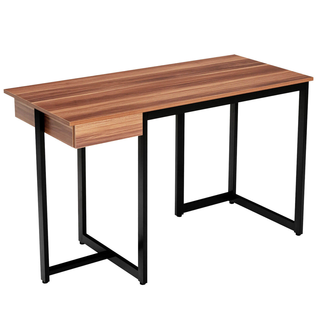 48 Inch Computer Desk with Metal Frame and Adjustable Pads