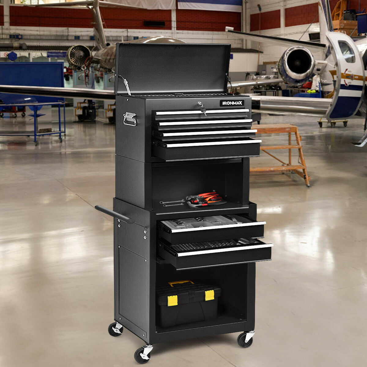 6-Drawer Tool Chest with Heightening Cabinet