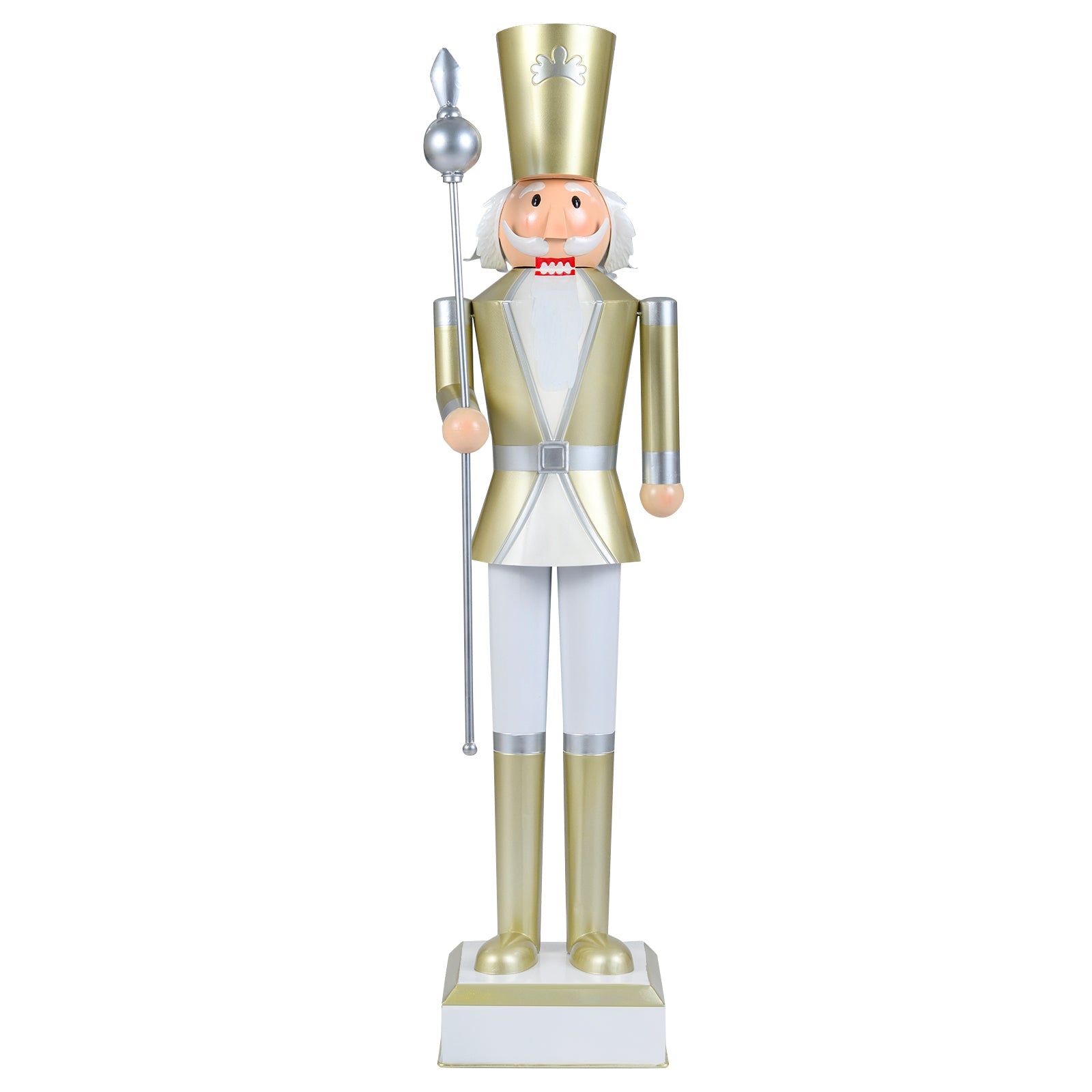 4 FT Christmas Nutcracker with High Hat & Beautiful Scepter