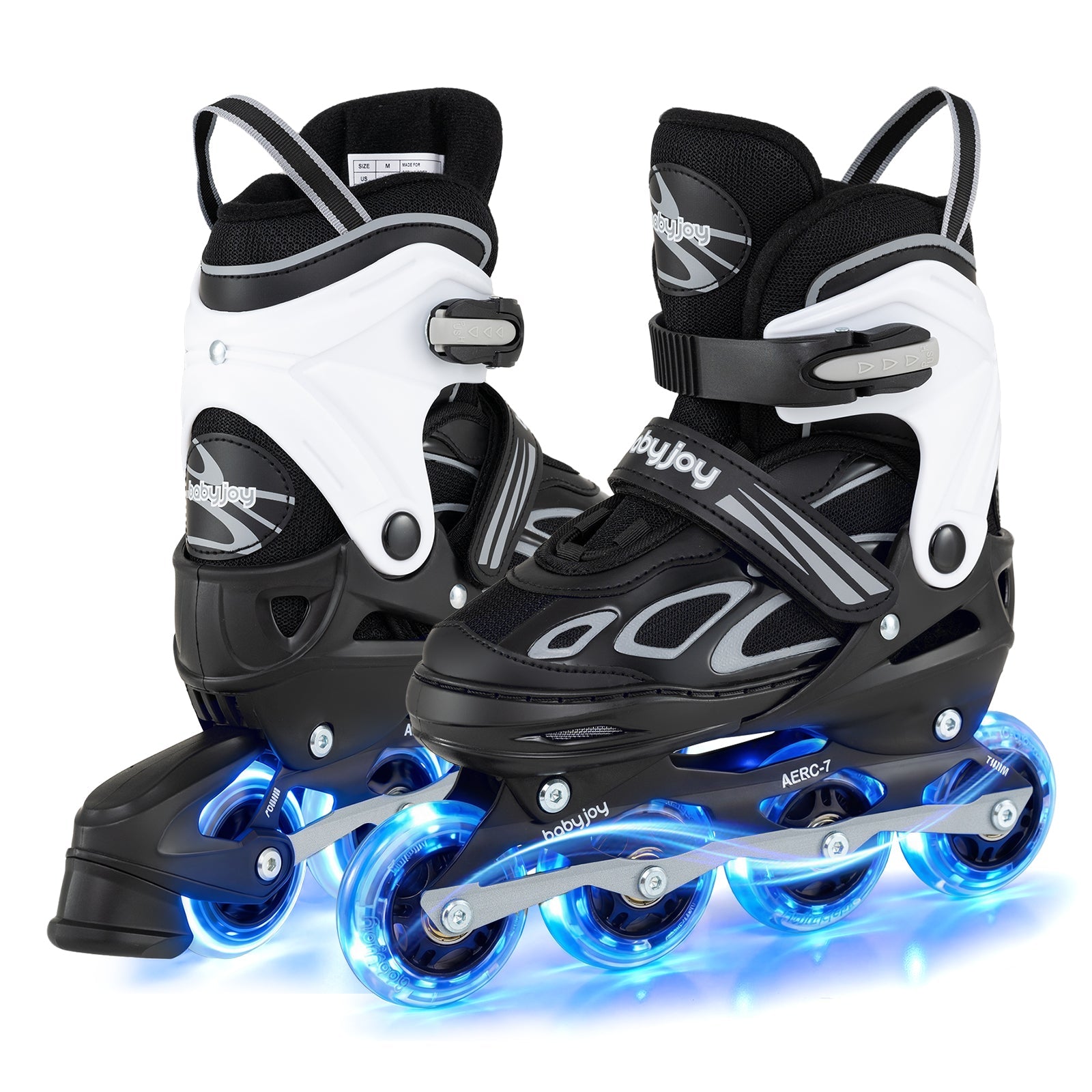 4 Sizes Adjustable Blade Roller with Light-up Wheels for Youth
