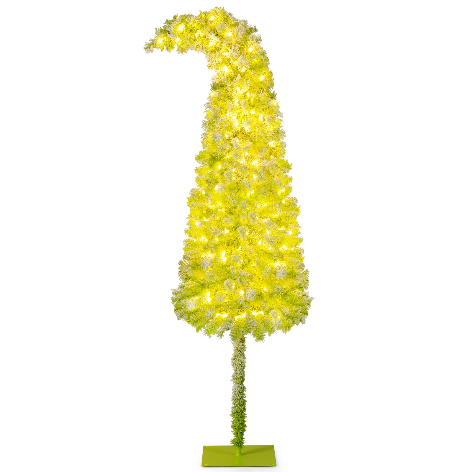 5/6/7 FT Whimsical Christmas Tree with Bendable Top and 216/290/366 Branch