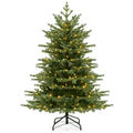 5/6/7 Feet Artificial Christmas Tree with 1426/2116/3156 Lush PVC and 200/300/400 Warm White LED Lights