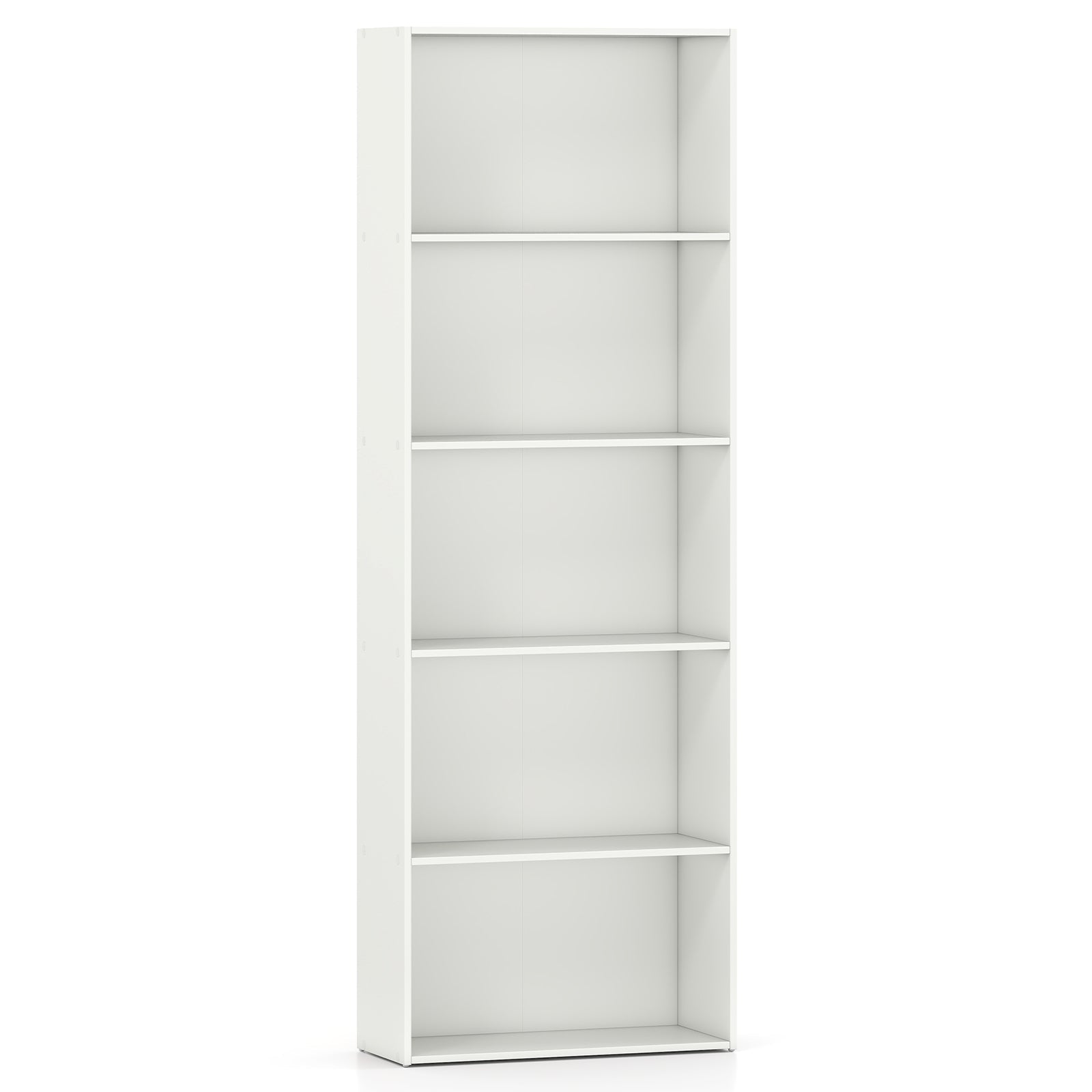5-Shelf Storage Bookcase Modern Multi-Functional Display Cabinet