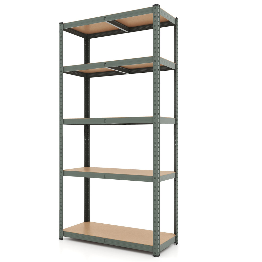 5-Tier Heavy Duty Metal Shelving Unit with 2000 LBS Total Load Capacity