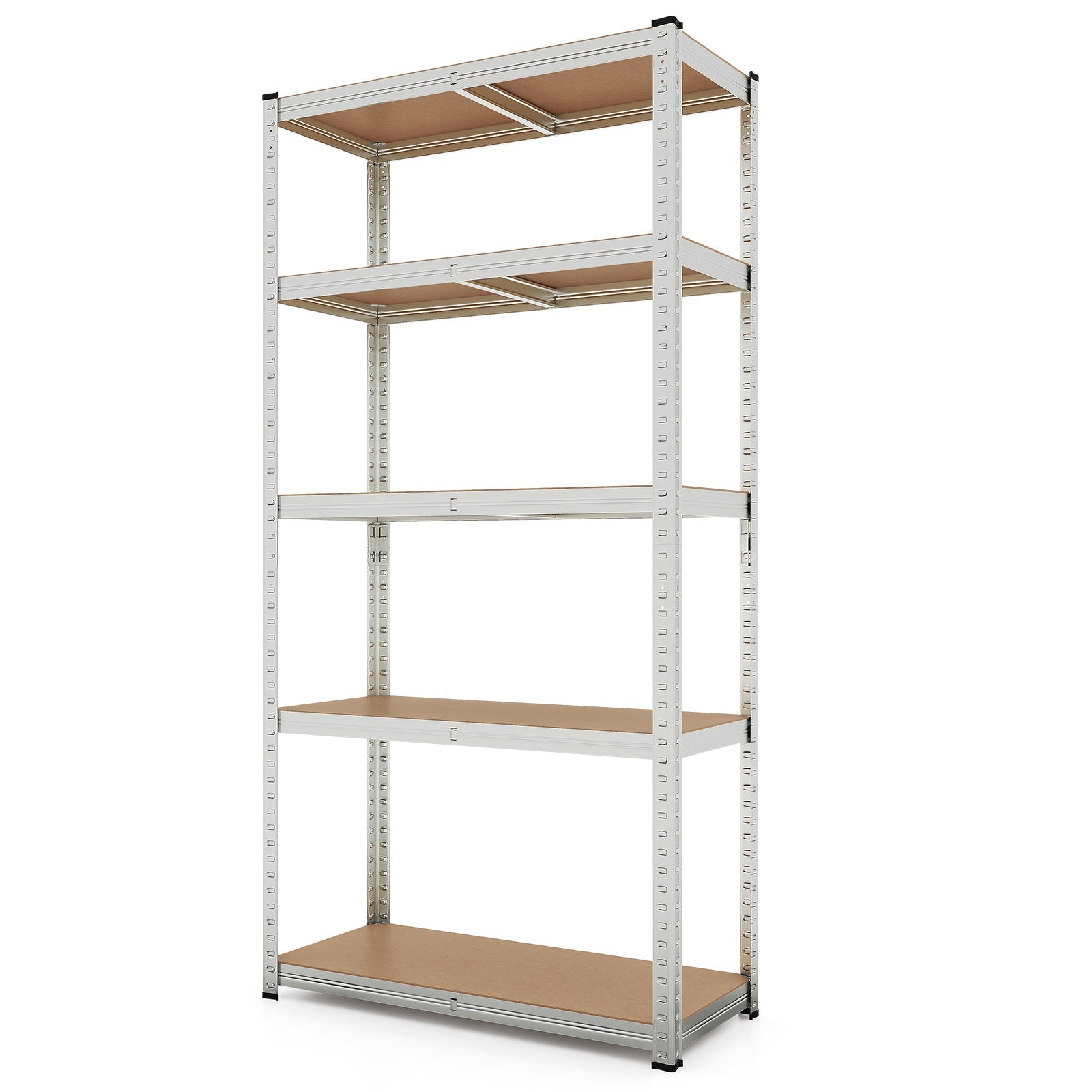 5-Tier Heavy Duty Metal Shelving Unit with 2000 LBS Total Load Capacity