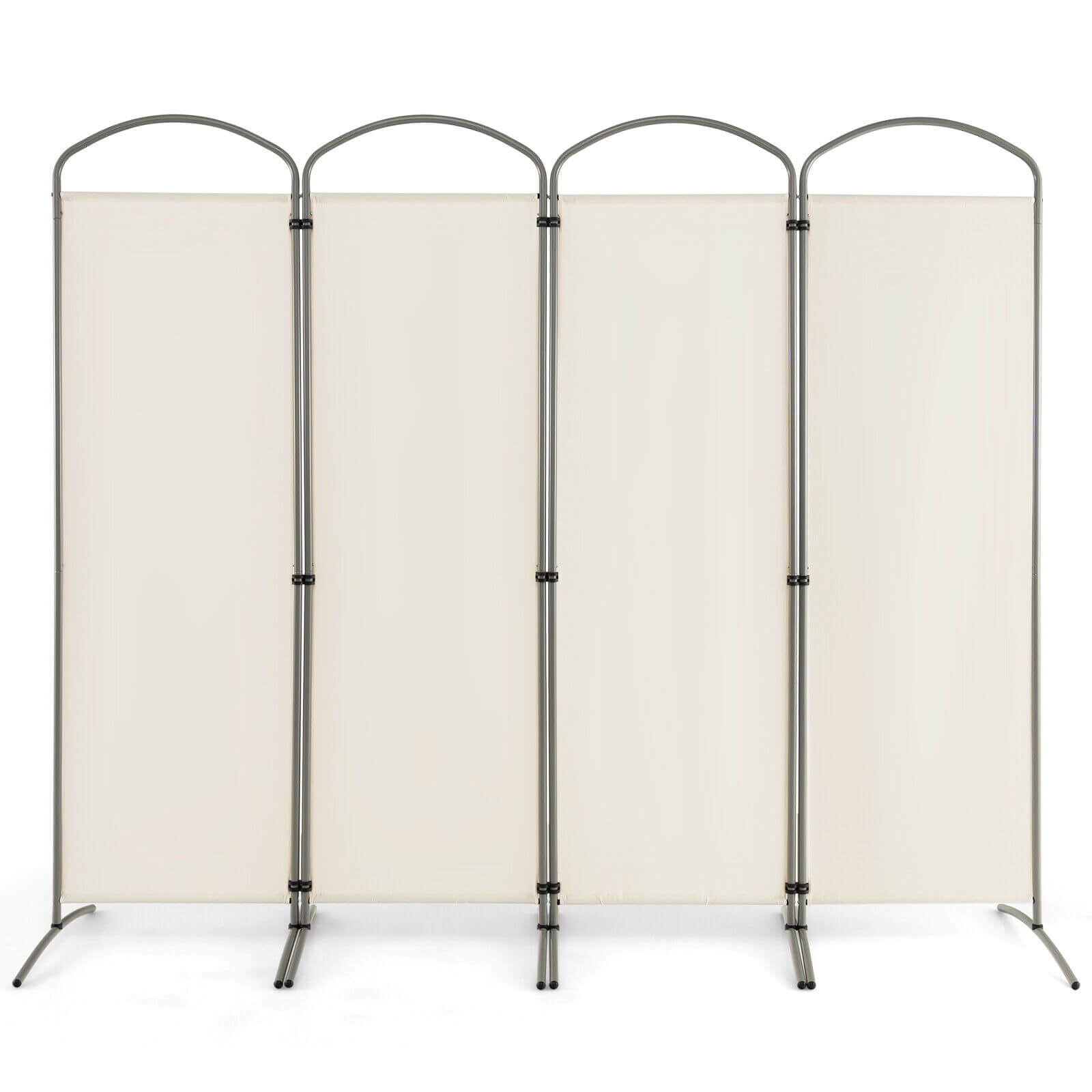 6.2Ft Folding 4-Panel Room Divider for Home Office Living Room