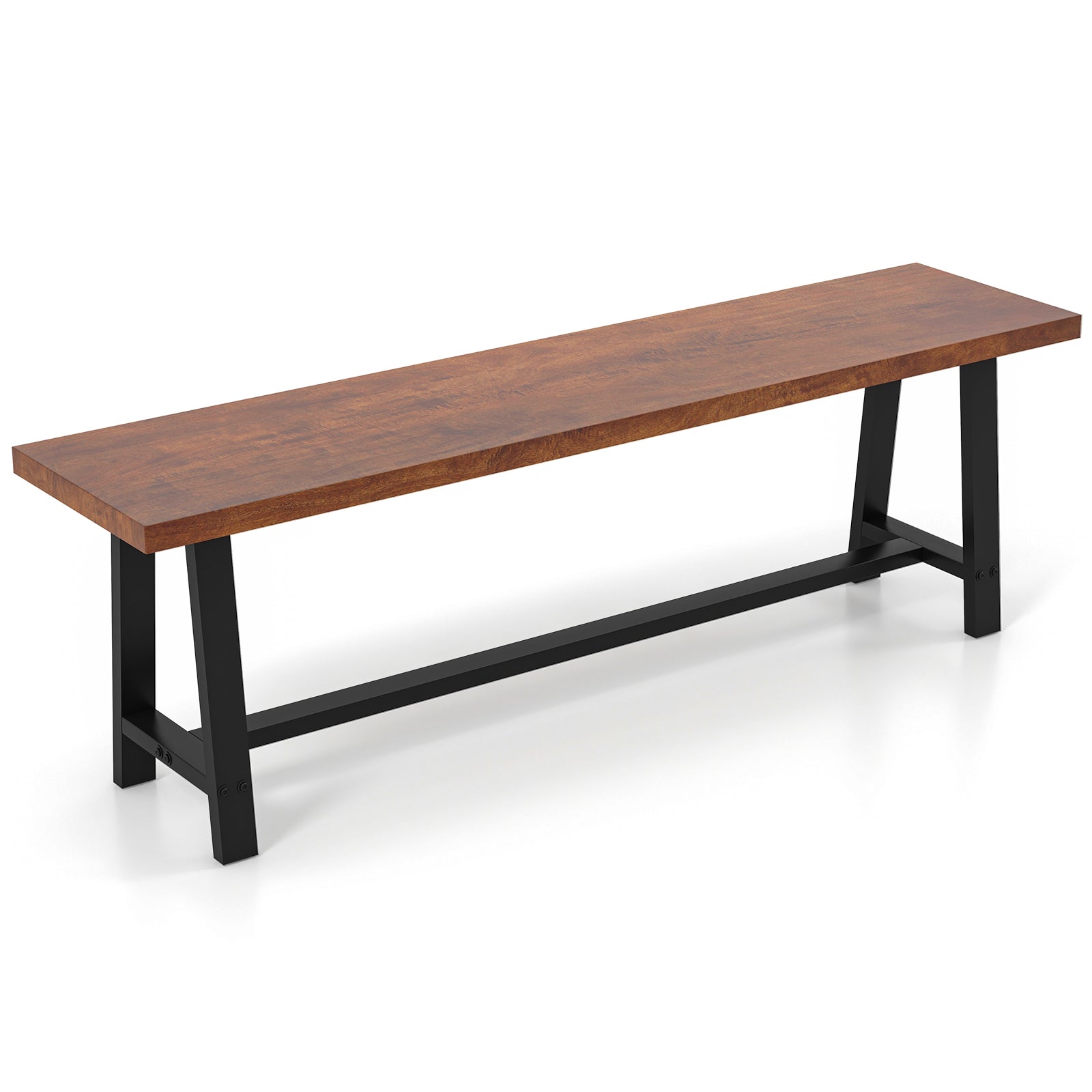 40 Inch Dining Bench 2 Person Entryway Shoe Bench with Metal Frame