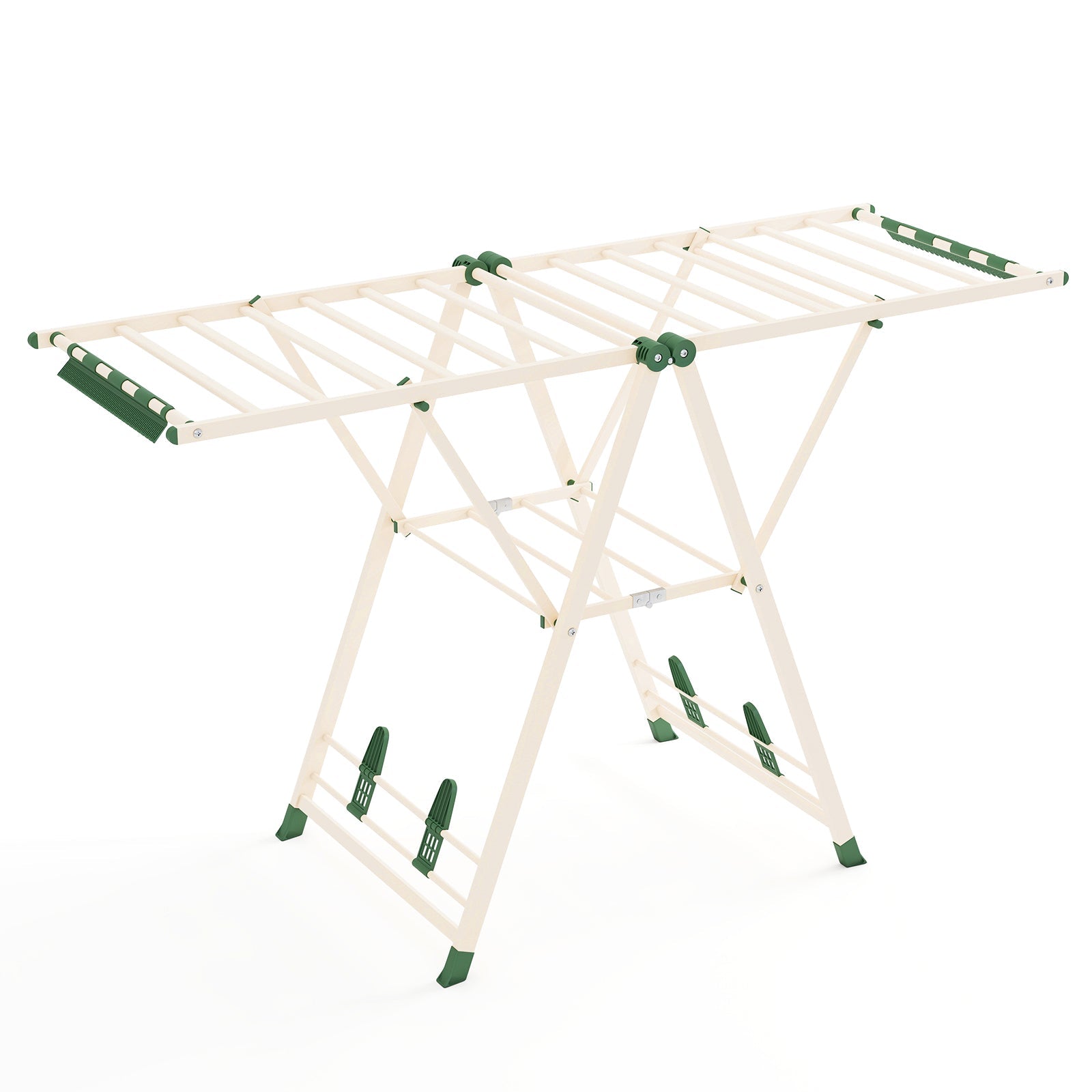 64 Inches Clothes Drying Rack with Height Adjustable Wings