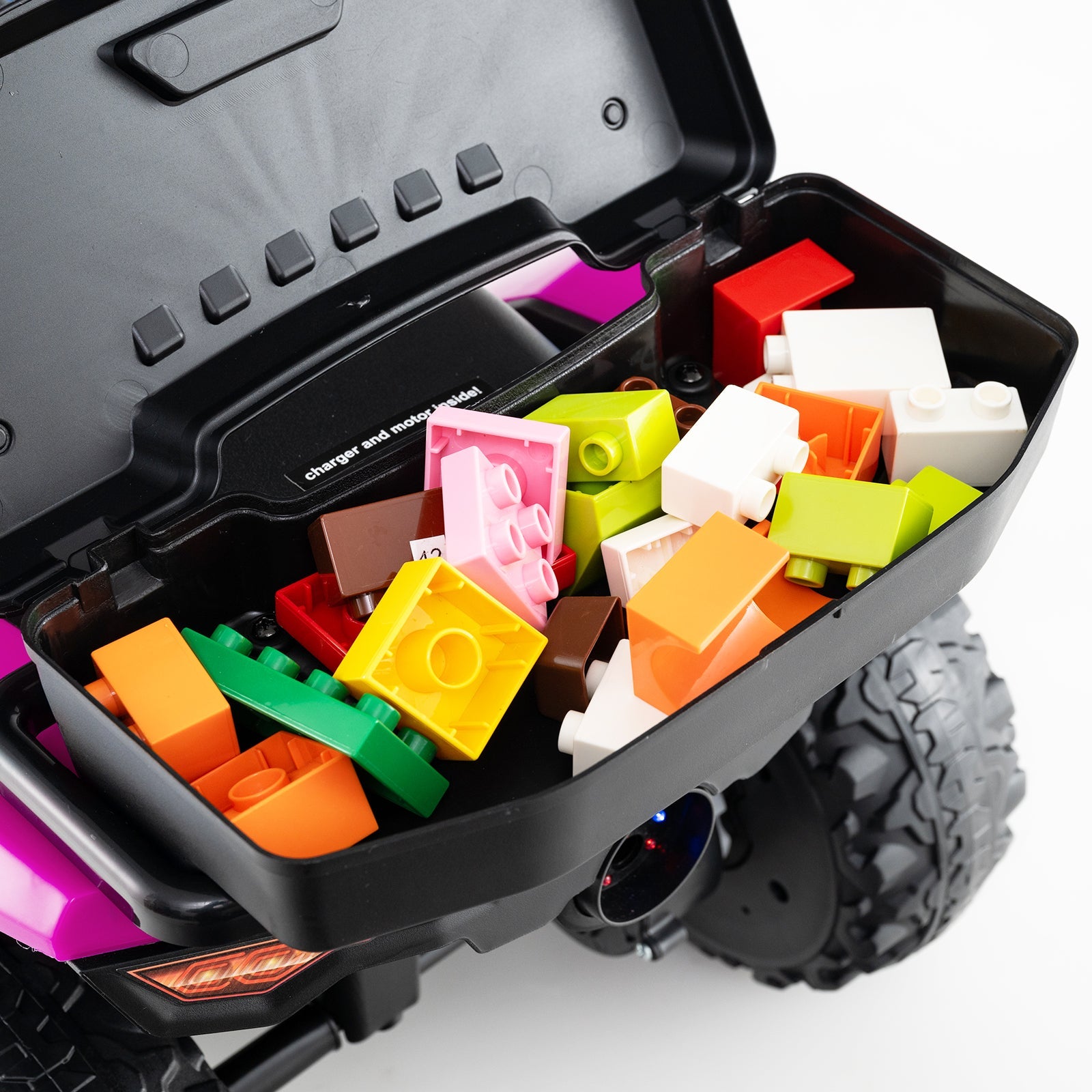 6V Kids Ride On ATV with Spray Function and Storage Box with Music