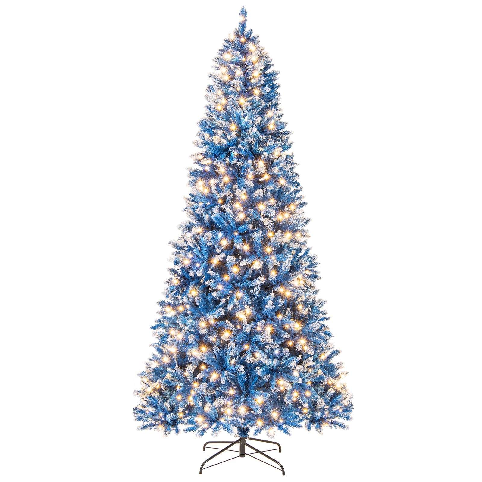 6/7/8/9 FT Artificial Christmas Tree with 767 Snowy Branch Tips