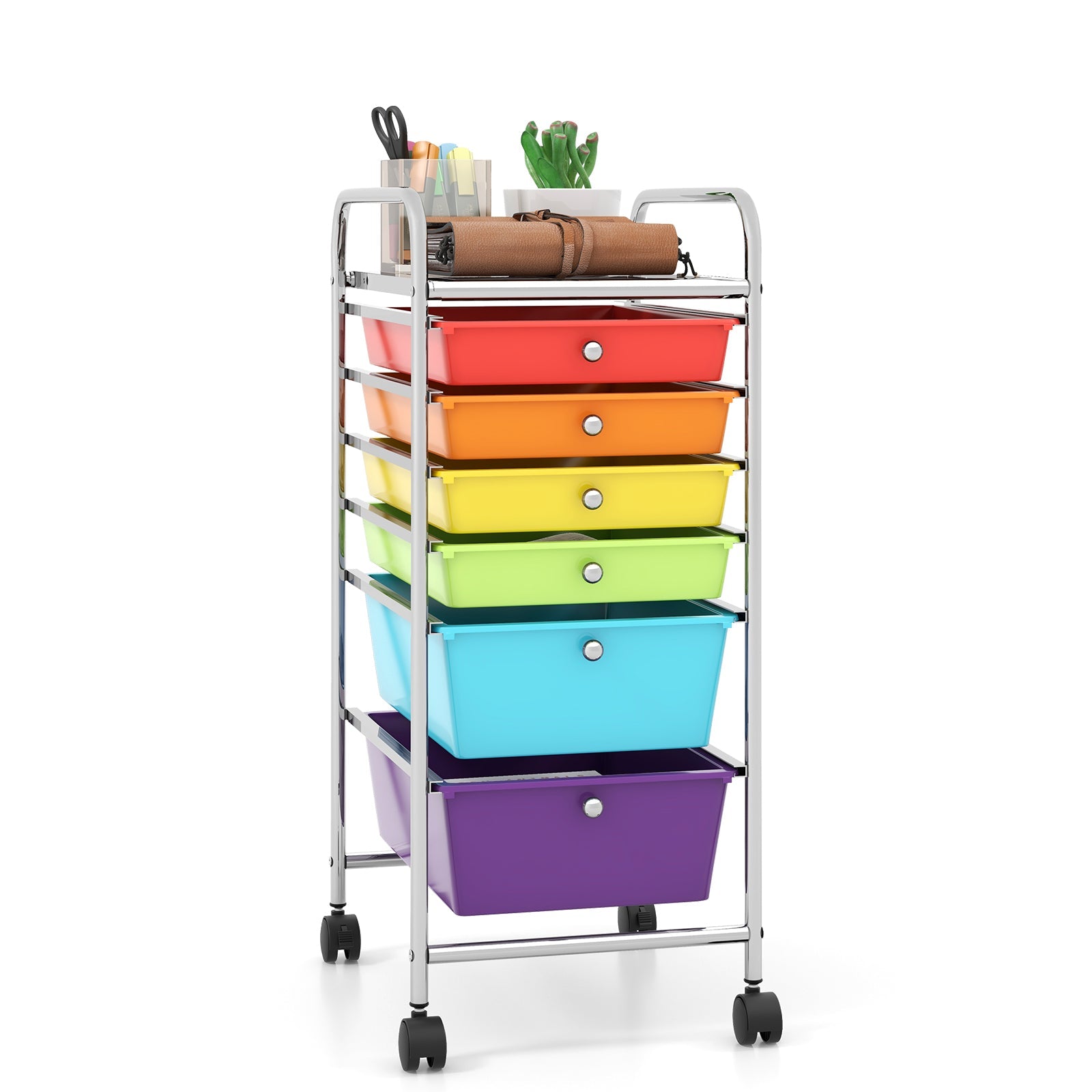 6 Drawers Rolling Storage Cart Organizer