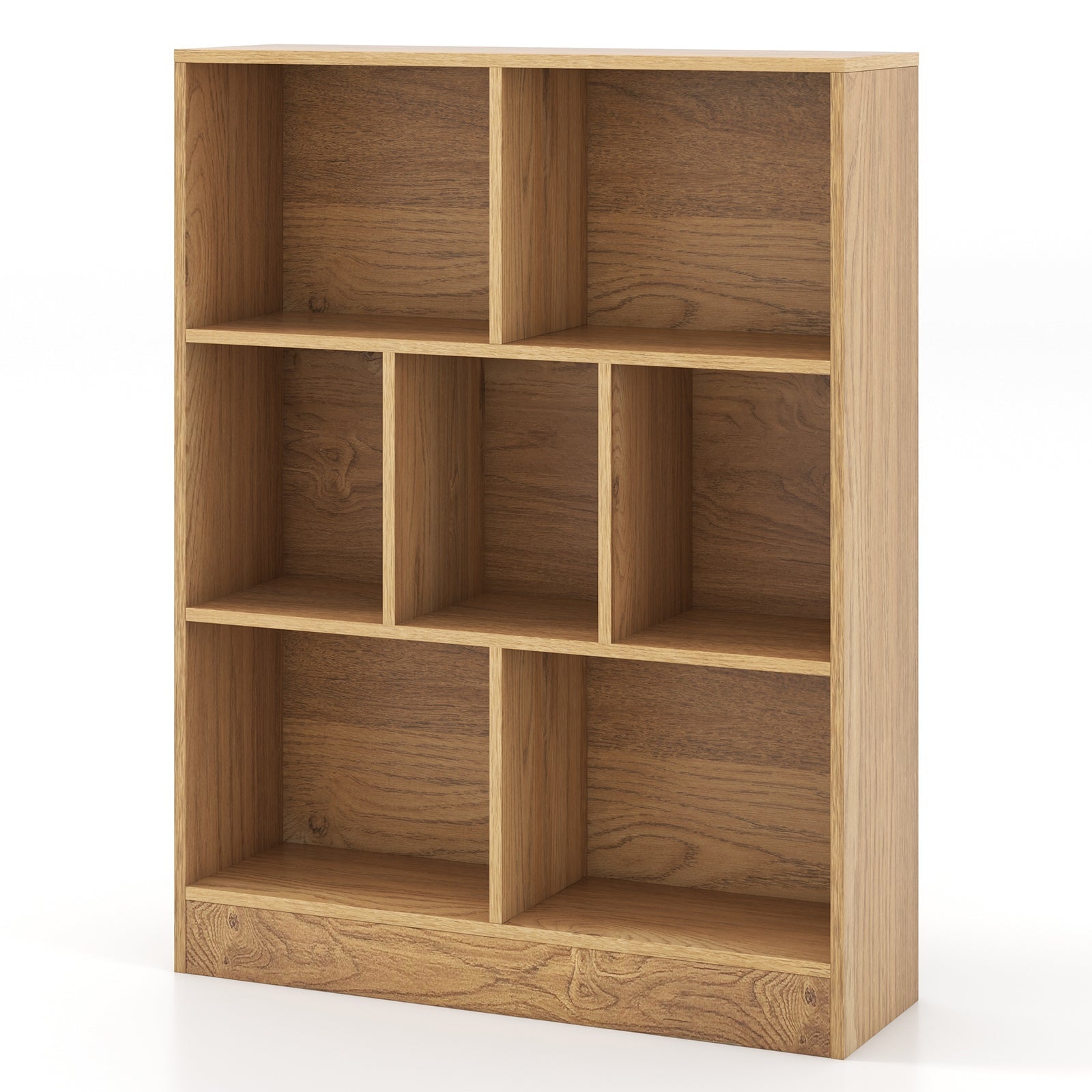 7-Section Freestanding Bookshelf for Kids Room Classroom Daycare Nursery