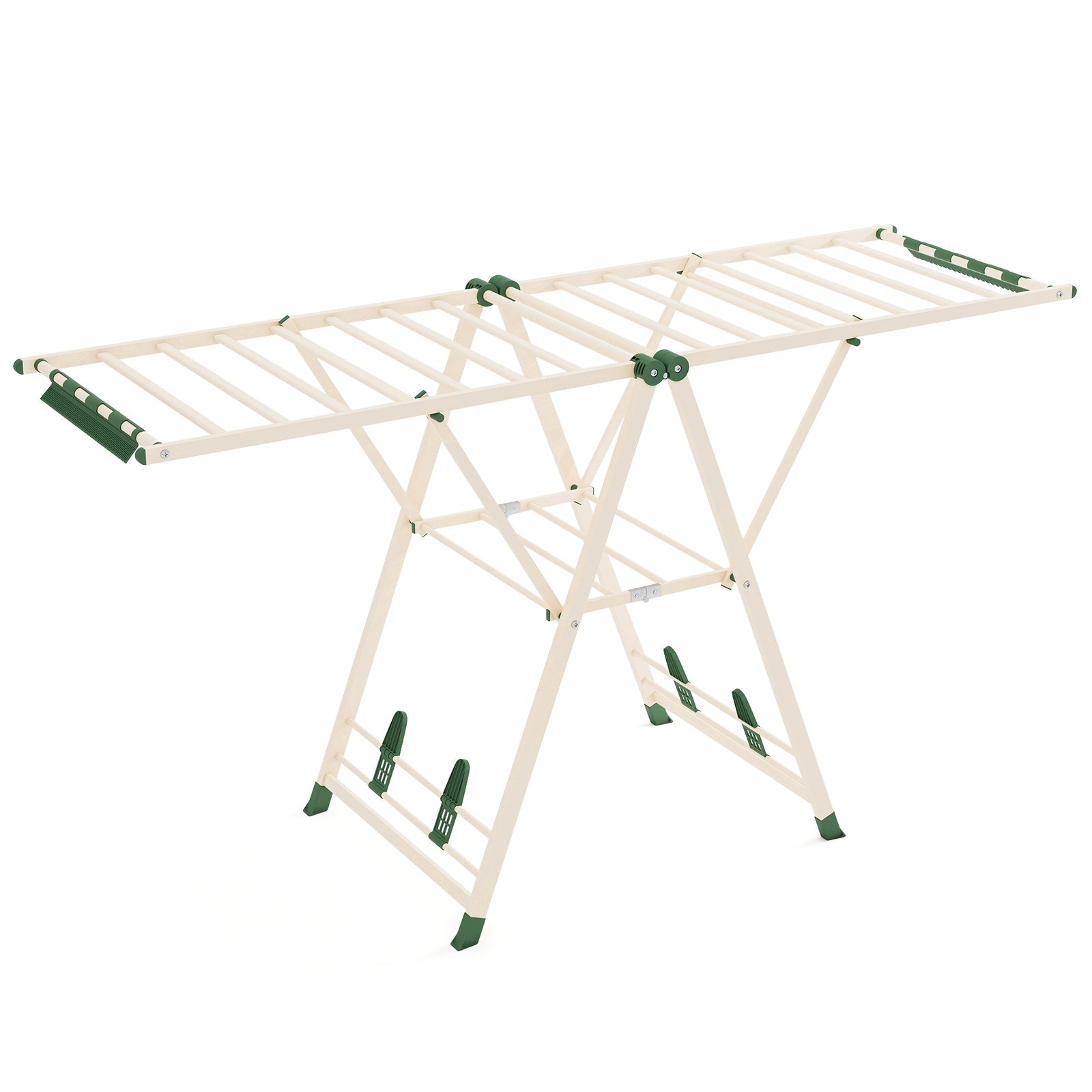 72.5 Inches Clothes Drying Rack with Height Adjustable Wings