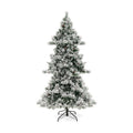 7 Feet Flocked Christmas Tree with Pine Needles