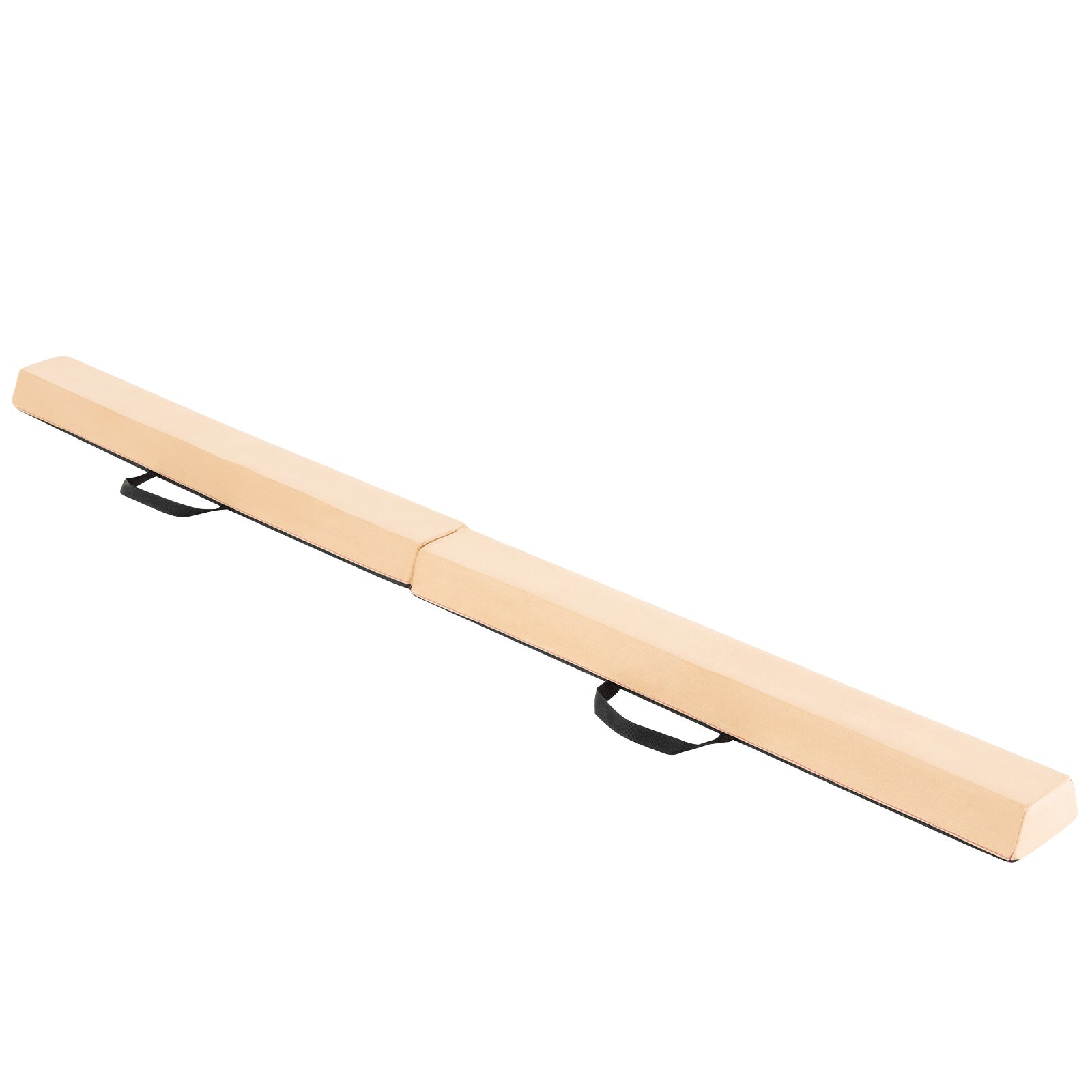 7 FT Folding Balance Beam with Removable Suede Cover and Non-slip Bottom