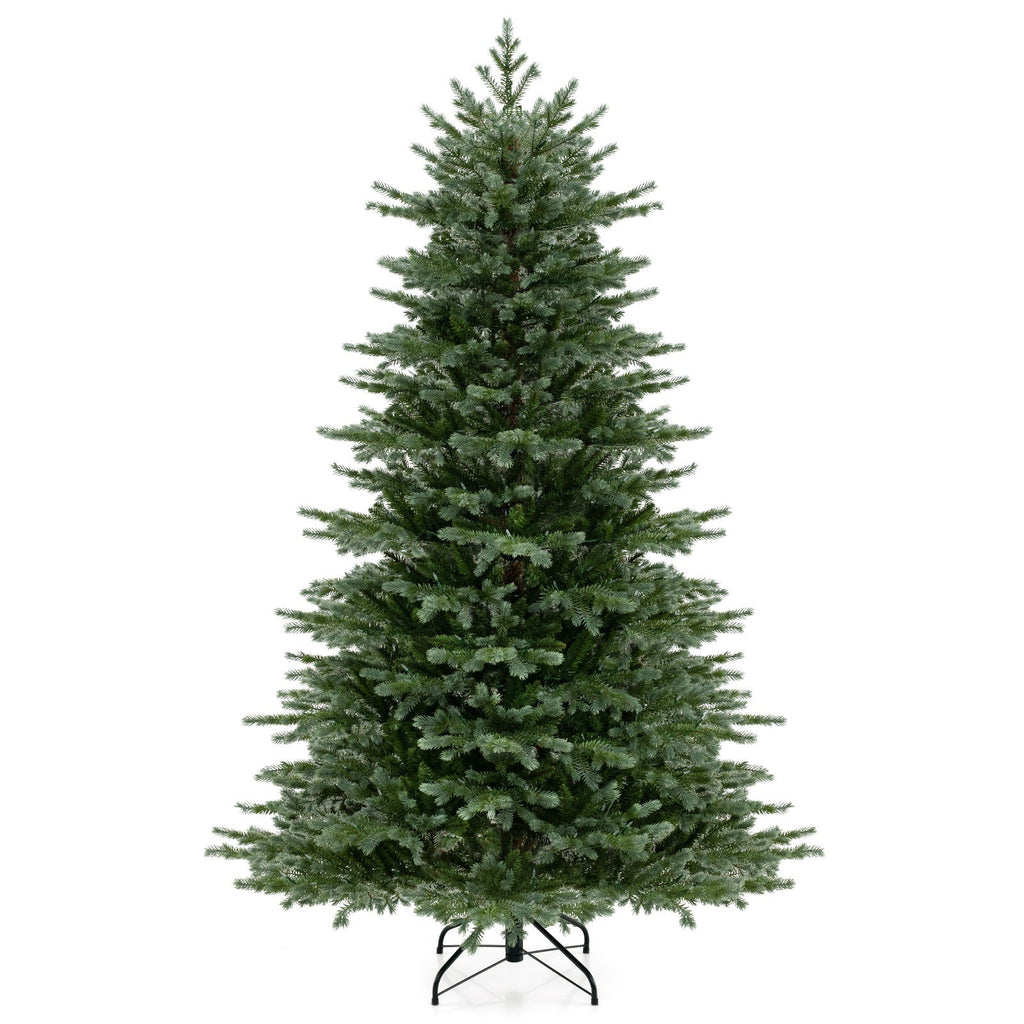 5/6/7 Feet Artificial Christmas Tree with 1426/2116/3156 Lush PVC and 200/300/400 Warm White LED Lights